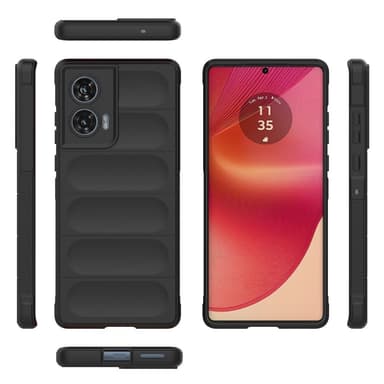 SKALO Motorola Edge 50 Fusion Rugged Bumpers TPU-suojakuori - Musta