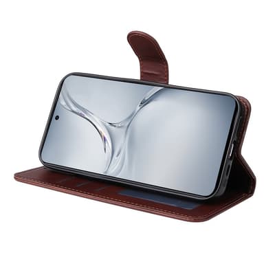 SKALO OnePlus Nord CE4 Lite 5G PU-nahkainen Lompakkokotelo - Ruskea