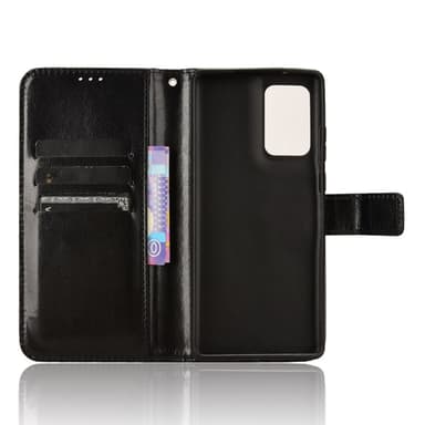 SKALO Motorola Edge 50 Fusion PU-nahkainen Lompakkokotelo - Musta