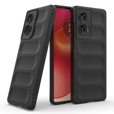 SKALO Motorola Edge 50 Fusion Rugged Bumpers TPU-suojakuori - Musta