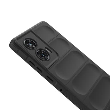 SKALO Motorola Edge 50 Fusion Rugged Bumpers TPU-suojakuori - Musta