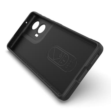 SKALO Motorola Edge 50 Fusion Rugged Bumpers TPU-suojakuori - Musta