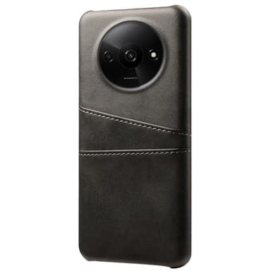 SKALO Xiaomi Redmi A3 PU-nahkainen Suojakuori Lompakolla - Musta