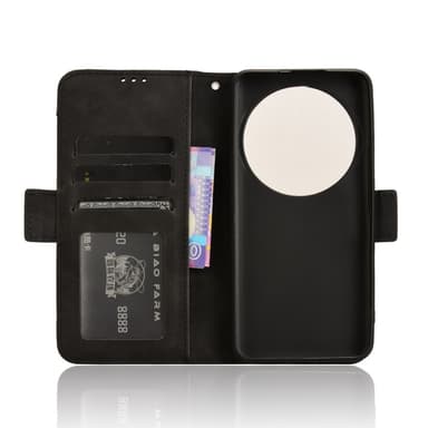 SKALO Xiaomi 14 Ultra 5G 6-lokeroa Lompakkokotelo - Musta
