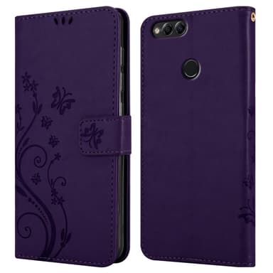 Honor 7X Suojakuori Lompakkokotelo (Violetti)
