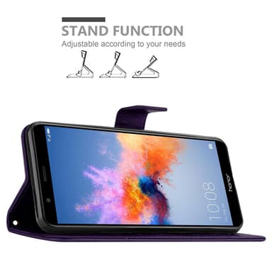 Honor 7X Suojakuori Lompakkokotelo (Violetti)
