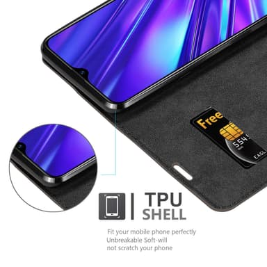 Realme 5 / 5i / 6i / C3 Suojakuori Lompakkokotelo