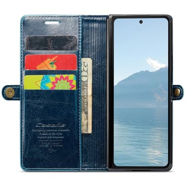 CaseMe Samsung Z Fold6 Lompakkokotelo - Sininen