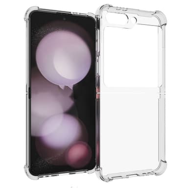 SKALO Samsung Z Flip6 TPU Clear Hybridi Suojakuori - Läpinäkyvä