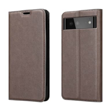 Google PIXEL 6 Suojakuori Lompakkokotelo (Ruskea)
