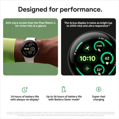 Google Pixel Watch 3 älykello 45 mm LTE (Obsidian)