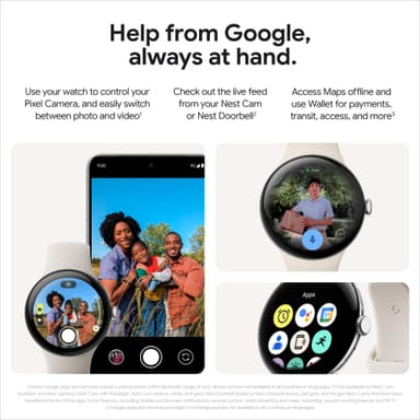 Google Pixel Watch 3 älykello 45 mm Wi-Fi (Obsidian)