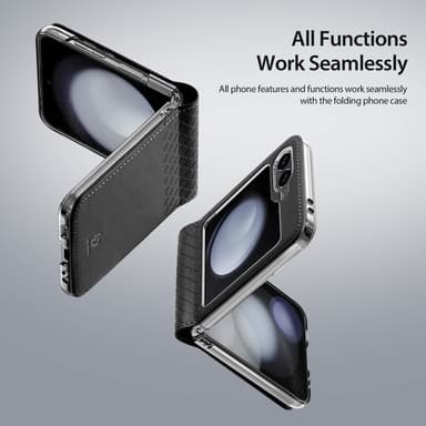 DUX DUCIS Samsung Z Flip6 Bril-Series Fold Suojakuori - Musta