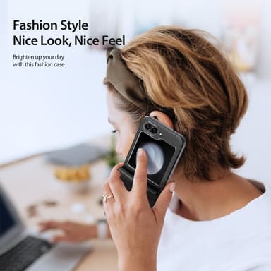 DUX DUCIS Samsung Z Flip6 Bril-Series Fold Suojakuori - Musta