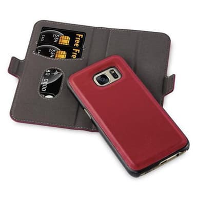 Suojakuori Samsung Galaxy S7 Lompakkokotelo (Punainen)