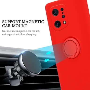 Oppo FIND X5 Suojakuori Case Kotelo (Punainen)
