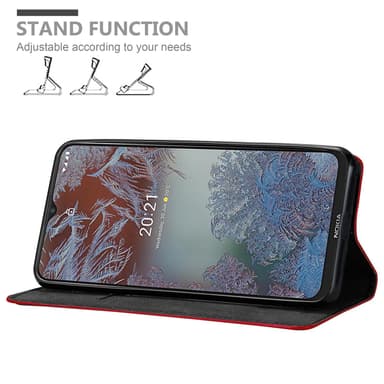 Nokia G10 / G20 Suojakuori Lompakkokotelo (Punainen)