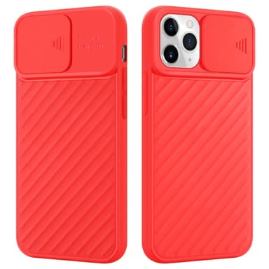 iPhone 11 PRO Case Suojakuori Cover (Punainen)