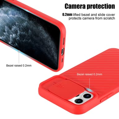 iPhone 11 PRO Case Suojakuori Cover (Punainen)