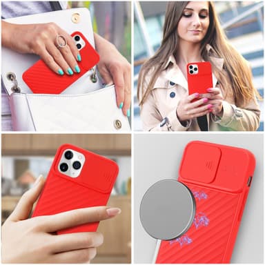 iPhone 11 PRO Case Suojakuori Cover (Punainen)