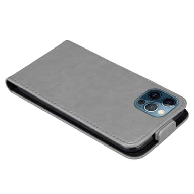 iPhone 12 PRO MAX Suojakuori Lompakkokotelo (harmaa)