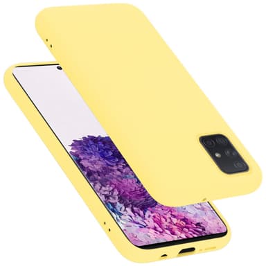 Samsung Galaxy A71 4G Suojakuori Kotelo (Keltainen)