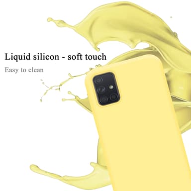 Samsung Galaxy A71 4G Suojakuori Kotelo (Keltainen)