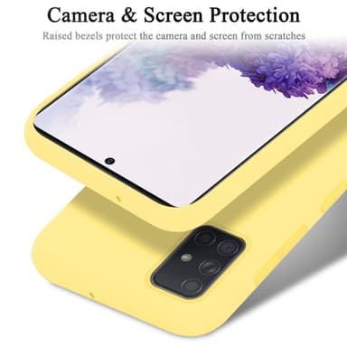 Samsung Galaxy A71 4G Suojakuori Kotelo (Keltainen)