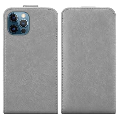 iPhone 12 PRO MAX Suojakuori Lompakkokotelo (harmaa)