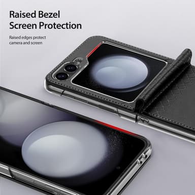 DUX DUCIS Samsung Z Flip6 Bril-Series Fold Suojakuori - Musta