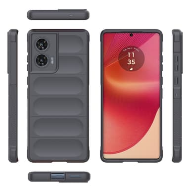 SKALO Motorola Edge 50 Fusion Rugged Bumpers TPU-suojakuori - Harmaa