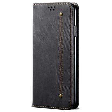 SKALO Xiaomi 14 Ultra 5G Jeans Lompakkokotelo - Musta