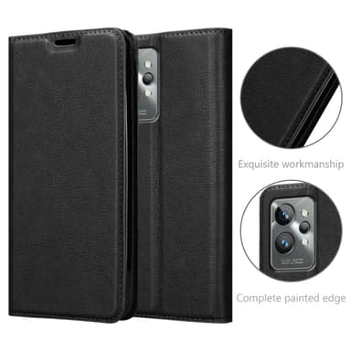Realme GT 2 PRO Suojakuori Lompakkokotelo (Musta)