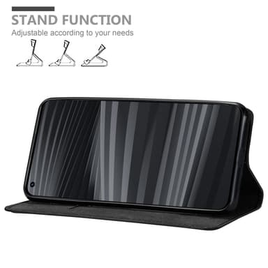 Realme GT 2 PRO Suojakuori Lompakkokotelo (Musta)