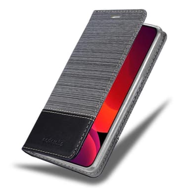iPhone 12 PRO MAX Suojakuori Lompakkokotelo (harmaa)