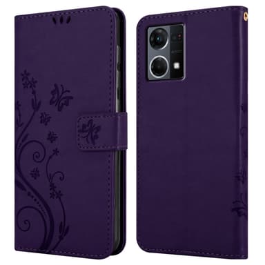 Realme 7 5G Suojakuori Lompakkokotelo (Violetti)