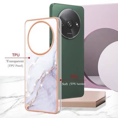 SKALO Xiaomi Redmi A3 Marmori TPU kuori - #3