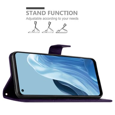Realme 7 5G Suojakuori Lompakkokotelo (Violetti)