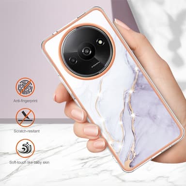 SKALO Xiaomi Redmi A3 Marmori TPU kuori - #3