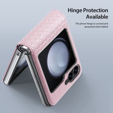 DUX DUCIS Samsung Z Flip6 Bril-Series Fold Suojakuori - Pinkki