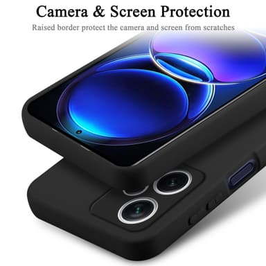 Redmi Note 12 Pro Plus 5G Suojakuori Kotelo (Musta)