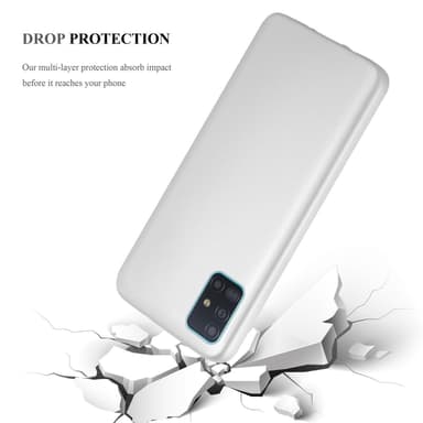 Samsung Galaxy A51 5G Suojakuori Kotelo (Hopea)