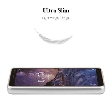 Nokia 7 PLUS Suojakuori Kotelo (Hopea)
