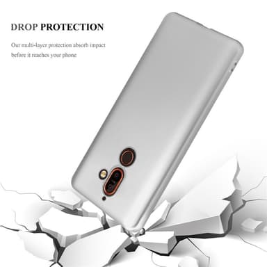 Nokia 7 PLUS Suojakuori Kotelo (Hopea)