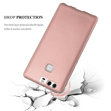 Huawei P9 Suojakuori Kotelo (Vaaleanpunainen)