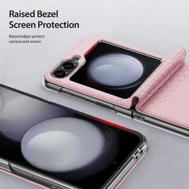 DUX DUCIS Samsung Z Flip6 Bril-Series Fold Suojakuori - Pinkki