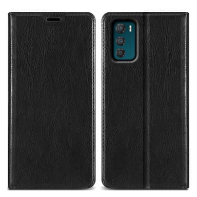 Motorola MOTO G42 Suojakuori Lompakkokotelo (Musta)