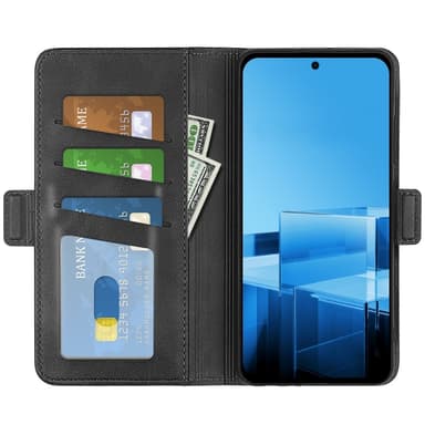 SKALO Asus Zenfone 11 Ultra 5G Premium Wallet Lompakkokotelo - Musta