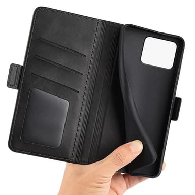 SKALO Asus Zenfone 11 Ultra 5G Premium Wallet Lompakkokotelo - Musta