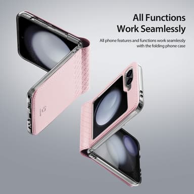 DUX DUCIS Samsung Z Flip6 Bril-Series Fold Suojakuori - Pinkki